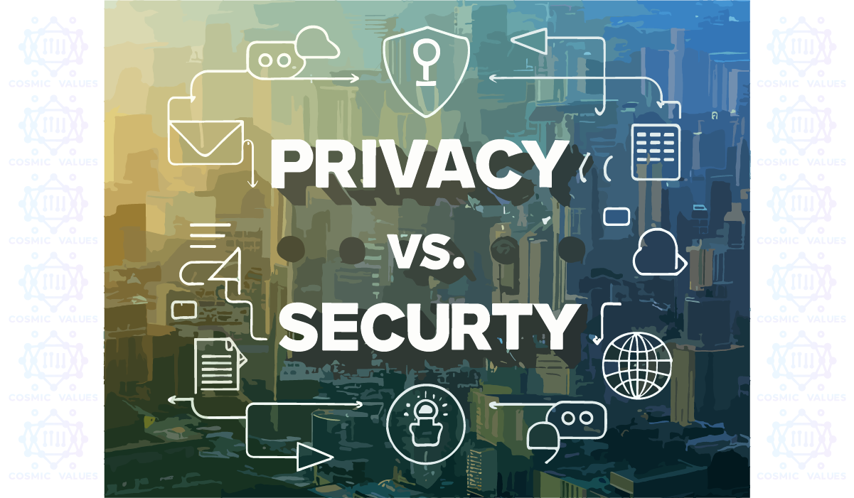 Info graphic of Privacy Vs Security