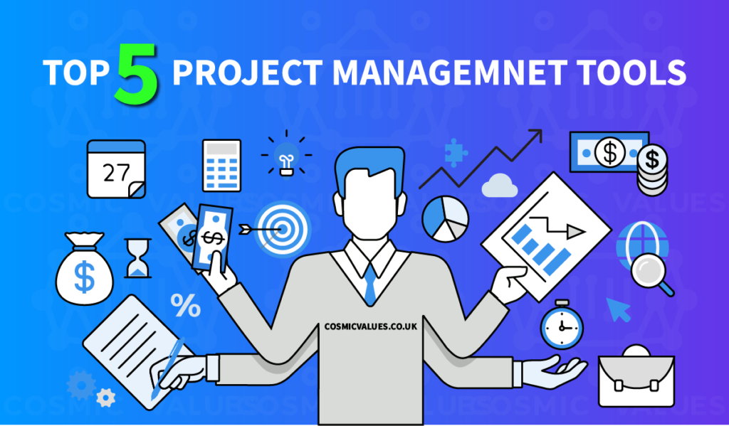 Infographic of Top 5 Project Management Tools